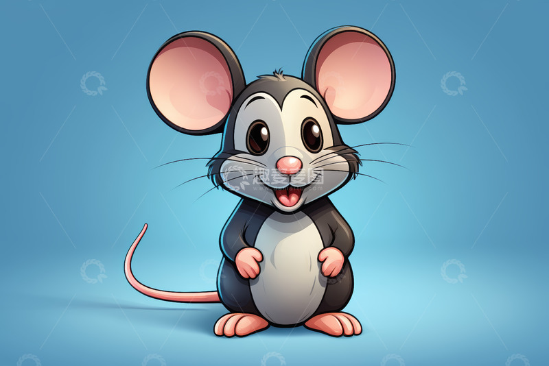 高清大图下载【趣麦麦图】可爱卡通老鼠形象素材