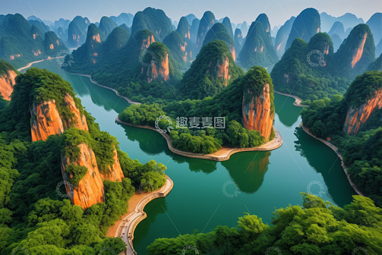 桂林漓江山水自然风光