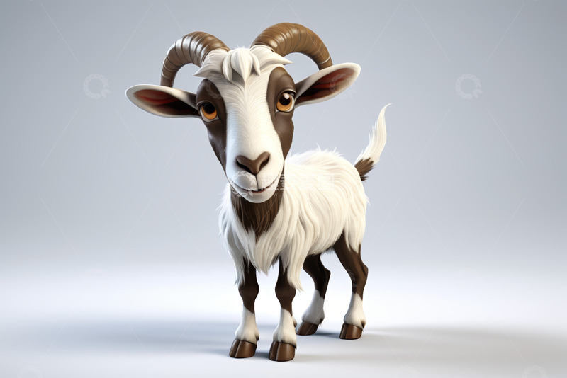 高清大图下载【趣麦麦图】卡通山羊形象素材