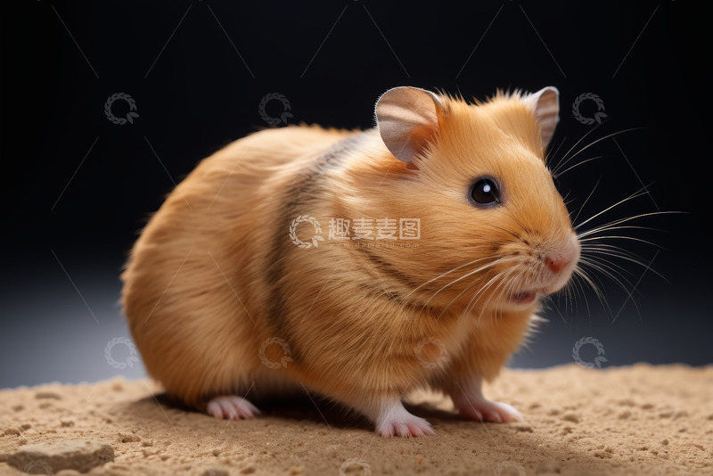 高清大图下载【趣麦麦图】仓鼠微距特写照片