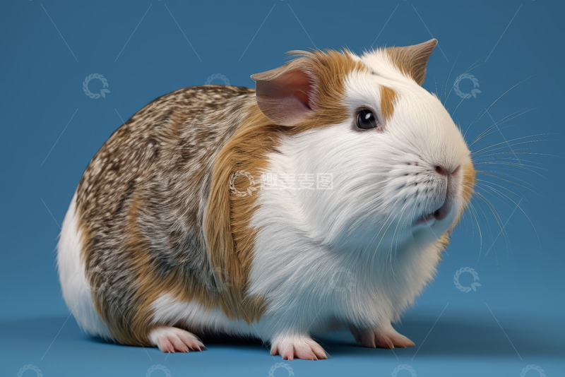 高清大图下载【趣麦麦图】三色豚鼠特写
