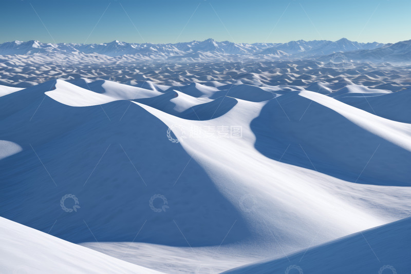 高清大图下载【趣麦麦图】广袤雪山自然风光全景