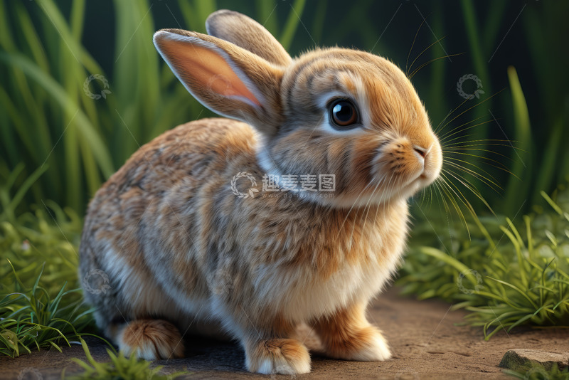 高清大图下载【趣麦麦图】可爱兔子特写