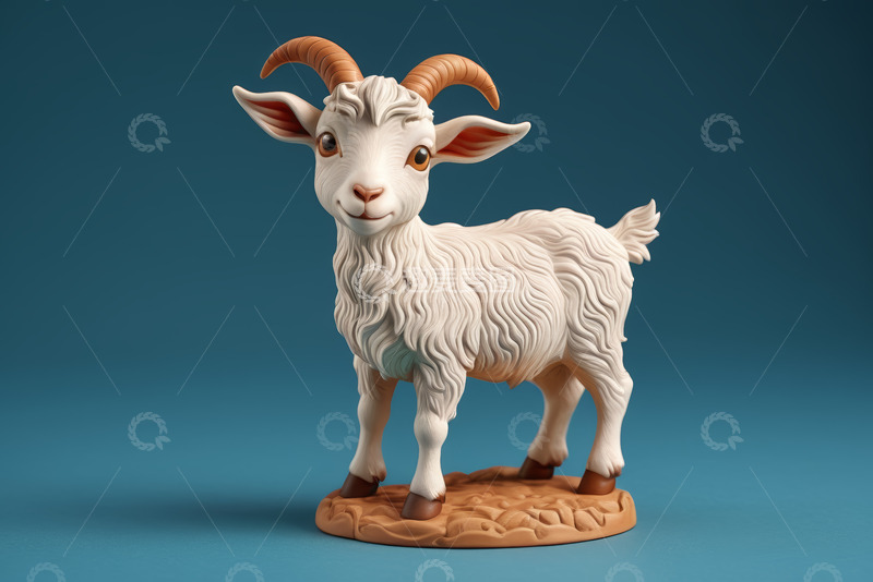 高清大图下载【趣麦麦图】卡通山羊立体模型