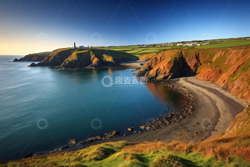 高清大图下载【趣麦麦图】海岸边的自然风光全景