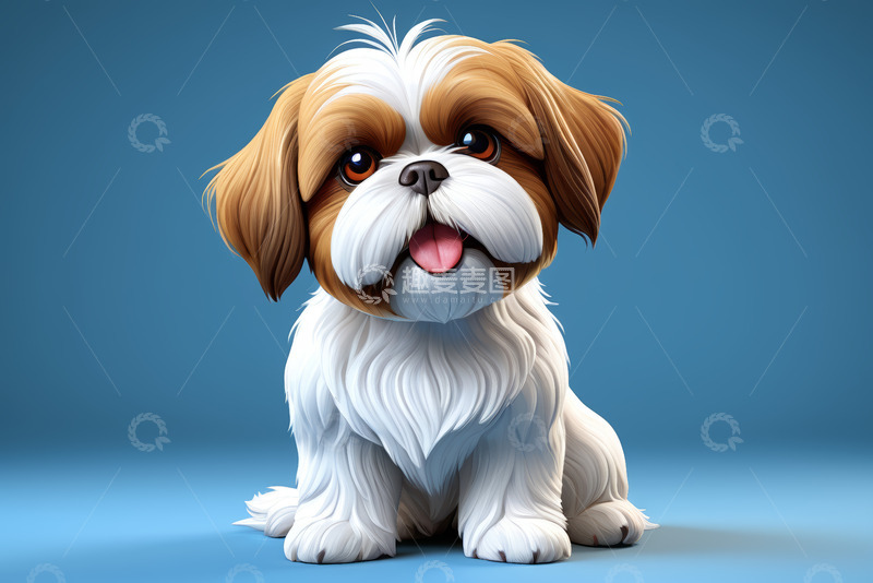 高清大图下载【趣麦麦图】可爱小狗特写