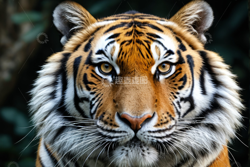 高清大图下载【趣麦麦图】老虎特写近景