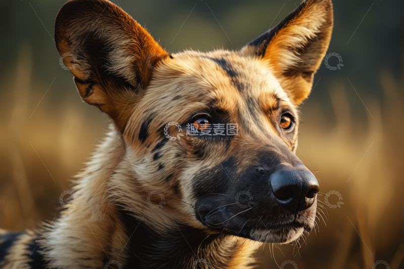 高清大图下载【趣麦麦图】非洲野犬特写