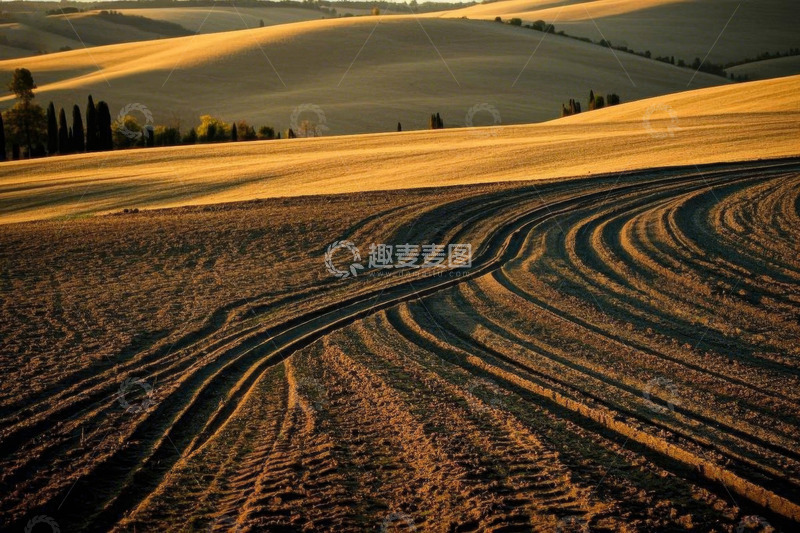 高清大图下载【趣麦麦图】金色田野田园风光全景