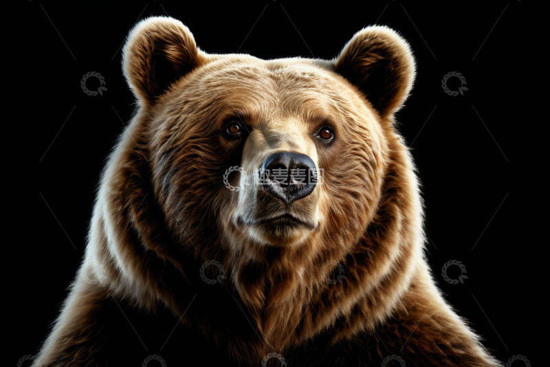 高清大图下载【趣麦麦图】棕熊特写