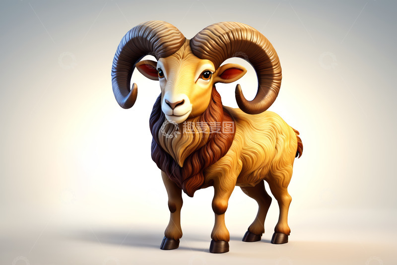 高清大图下载【趣麦麦图】卡通山羊形象素材