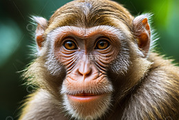 猴子面部特写