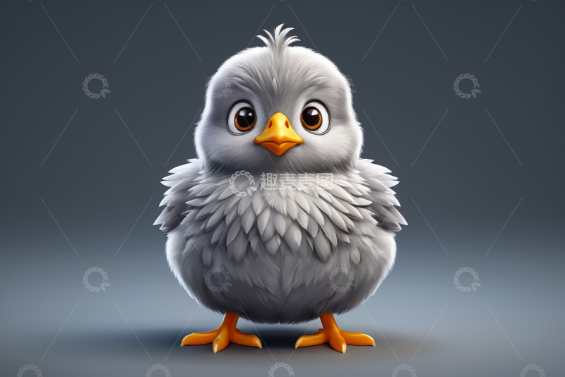 高清大图下载【趣麦麦图】可爱卡通小鸟形象素材