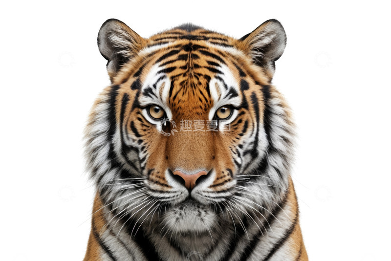 高清大图下载【趣麦麦图】老虎正面特写素材