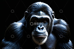 黑猩猩特写素材