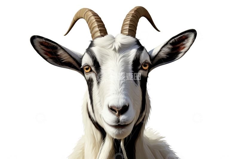 高清大图下载【趣麦麦图】山羊头部特写