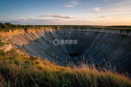 露天采石场全景