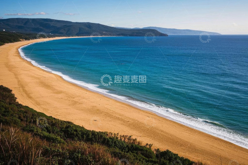 高清大图下载【趣麦麦图】海滩与海洋全景自然风光
