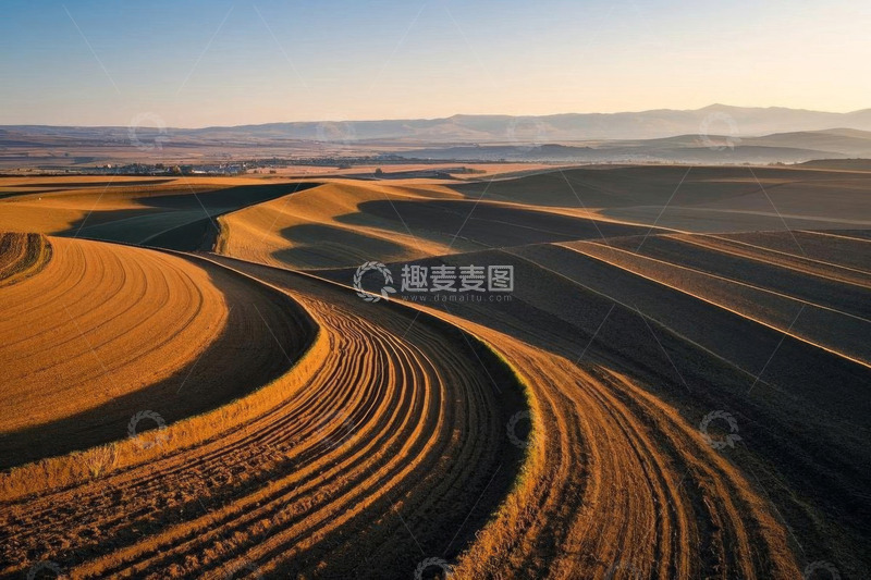 高清大图下载【趣麦麦图】田野风光全景