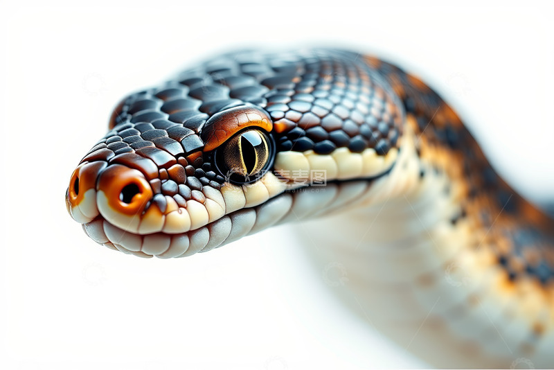 高清大图下载【趣麦麦图】蛇的头部特写素材