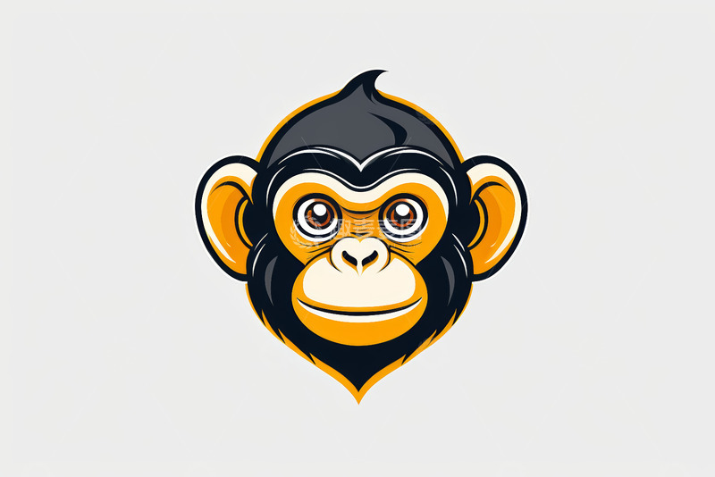 高清大图下载【趣麦麦图】卡通猴子头像设计