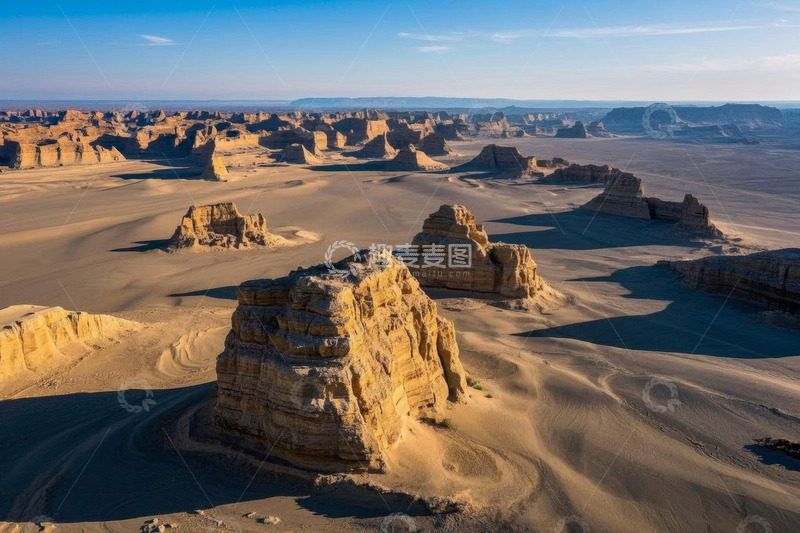 高清大图下载【趣麦麦图】沙漠雅丹地貌自然风光