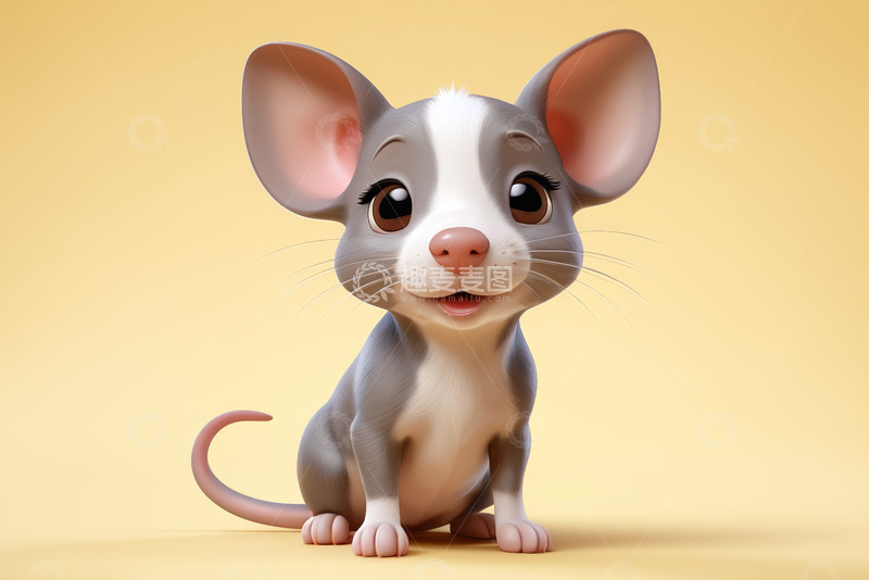 高清大图下载【趣麦麦图】可爱卡通老鼠形象