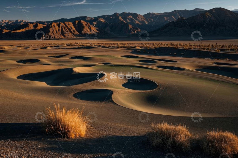 高清大图下载【趣麦麦图】沙漠沙丘自然风光全景