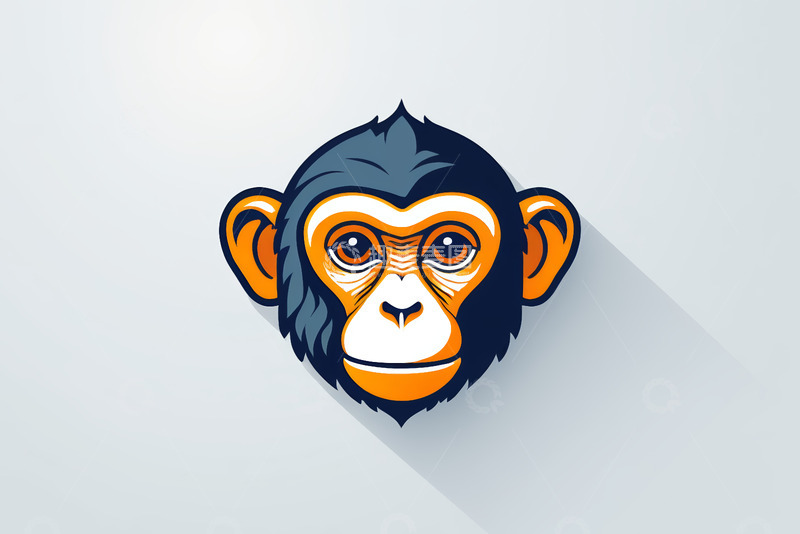 高清大图下载【趣麦麦图】卡通猴子头像设计