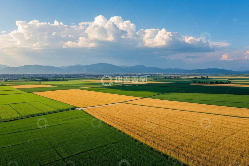 高清大图下载【趣麦麦图】田野农田自然风光全景