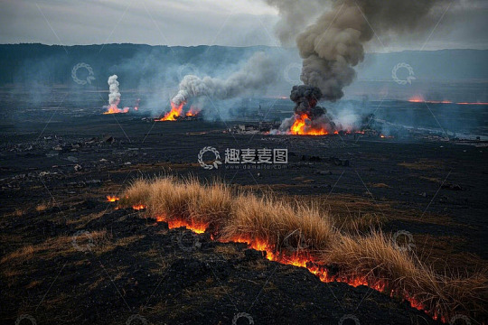 火山喷发自然景观