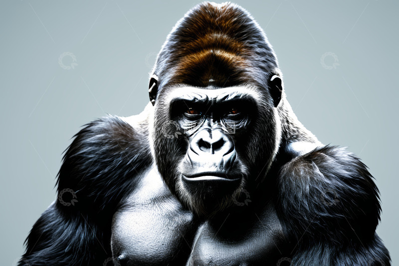 高清大图下载【趣麦麦图】大猩猩特写素材