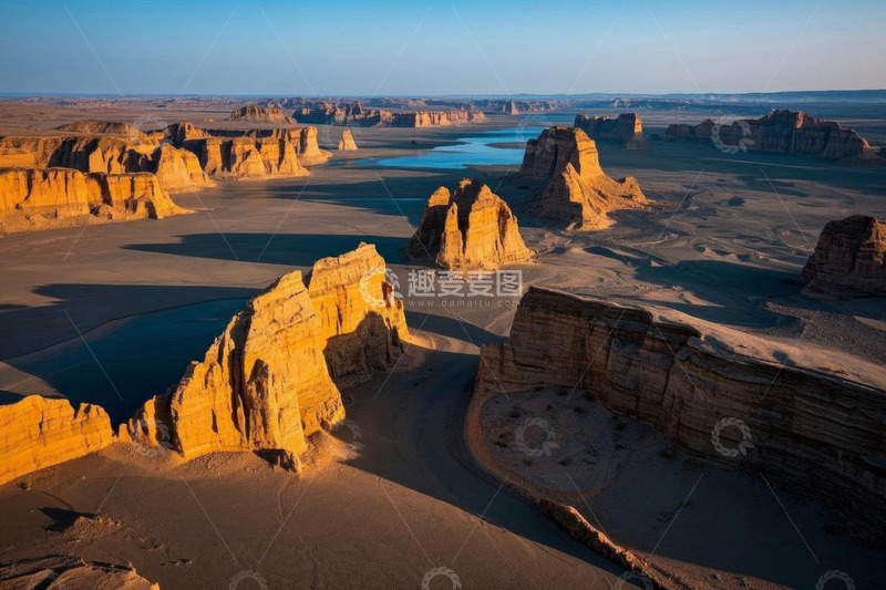 高清大图下载【趣麦麦图】新疆戈壁无人区自然风光