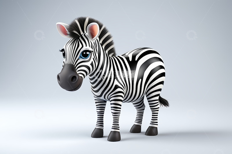 高清大图下载【趣麦麦图】卡通斑马形象素材