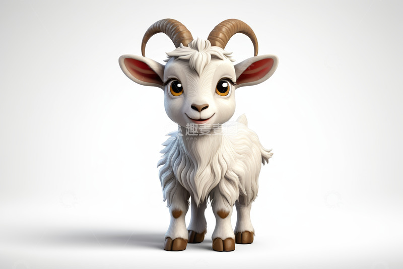 高清大图下载【趣麦麦图】可爱卡通山羊形象
