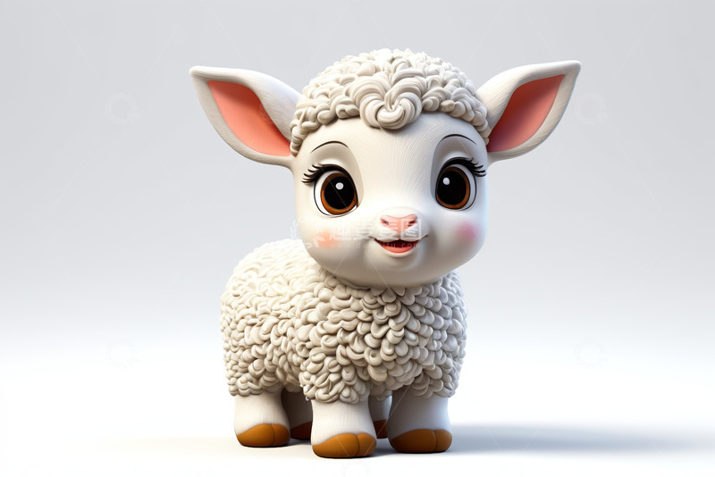 高清大图下载【趣麦麦图】可爱卡通小羊形象素材