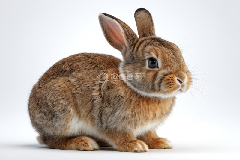 高清大图下载【趣麦麦图】可爱棕色兔子特写
