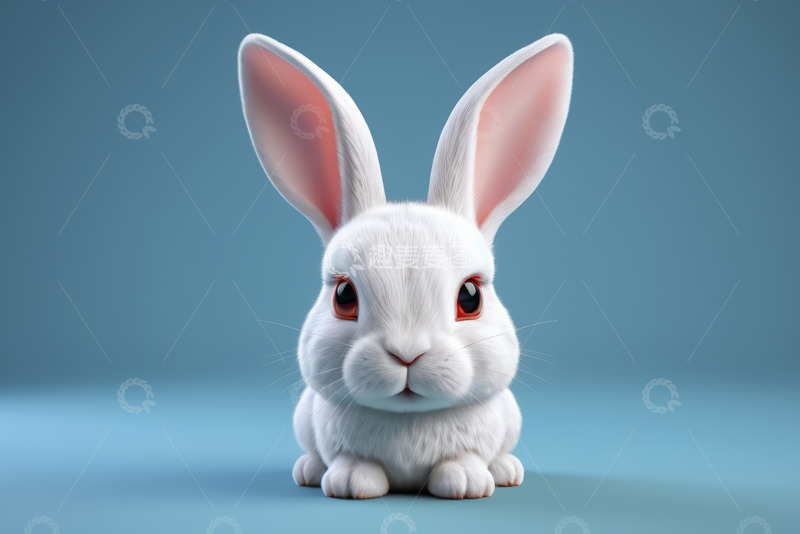 高清大图下载【趣麦麦图】可爱白兔特写