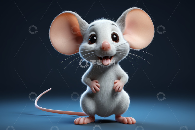 高清大图下载【趣麦麦图】可爱卡通老鼠形象素材