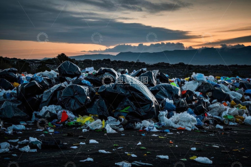 高清大图下载【趣麦麦图】垃圾填埋场景观