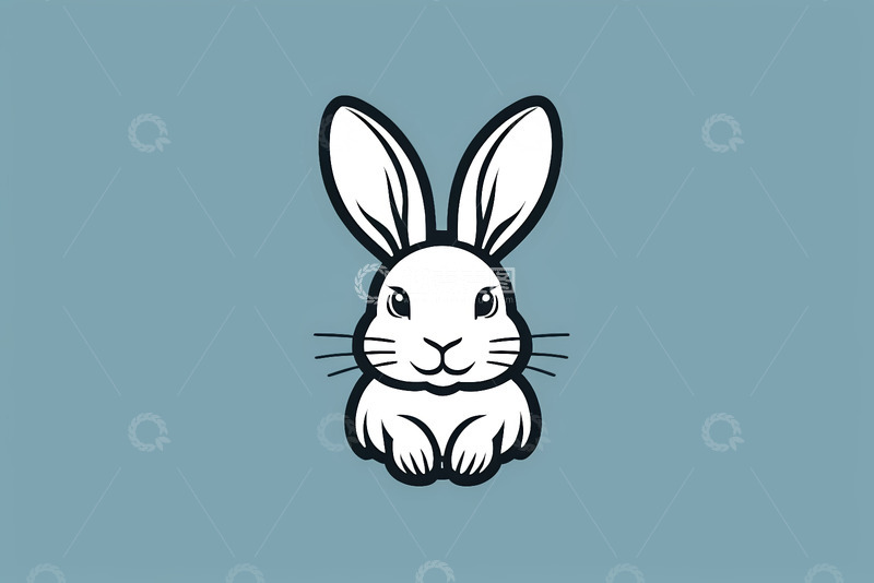 高清大图下载【趣麦麦图】卡通兔子插图