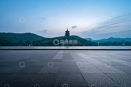 杭州西湖雷峰塔远景