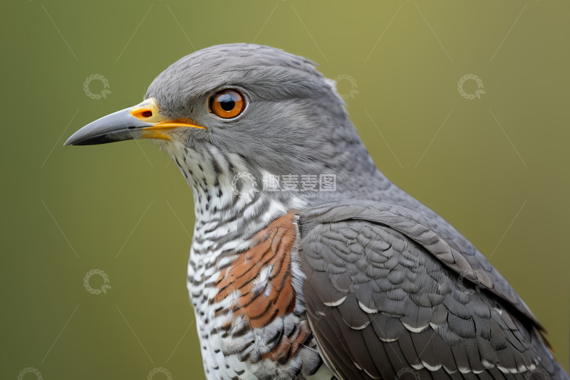 高清大图下载【趣麦麦图】灰羽鸟特写