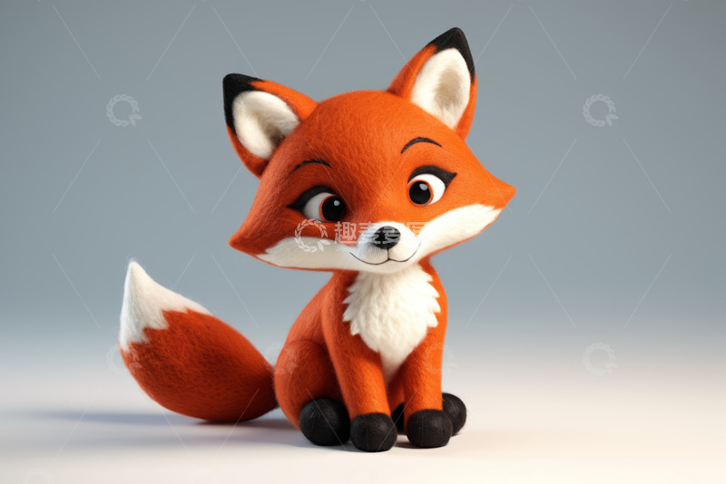 高清大图下载【趣麦麦图】可爱动画狐狸形象