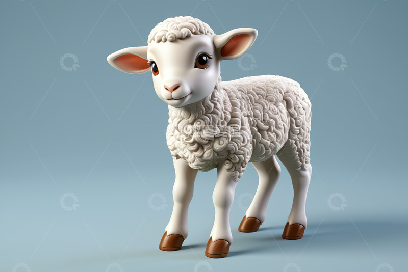 高清大图下载【趣麦麦图】卡通绵羊形象素材