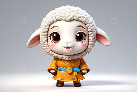 卡通小羊形象素材