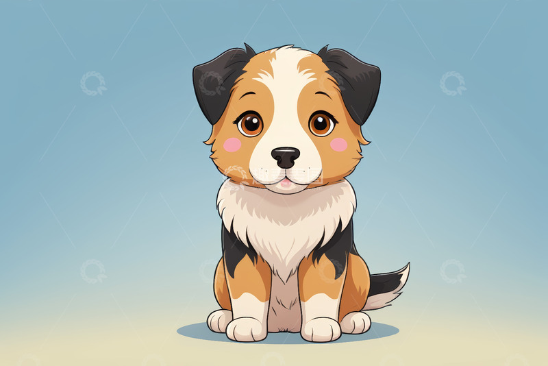高清大图下载【趣麦麦图】可爱卡通小狗形象