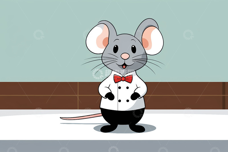 高清大图下载【趣麦麦图】卡通老鼠厨师形象