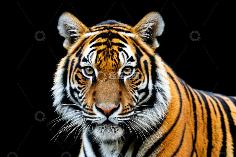高清大图下载【趣麦麦图】老虎特写近景素材