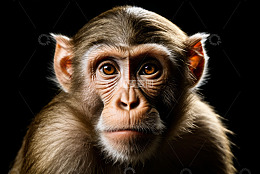 猴子特写素材